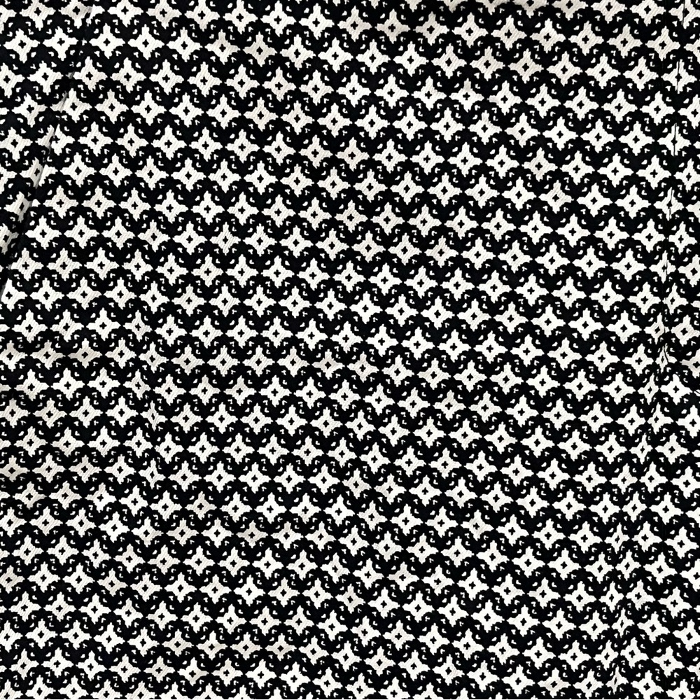 LOFT by Ann Taylor Marissa Skinny Black & White Geo Print Ankle Pants, Size 16 - Picture 6 of 12